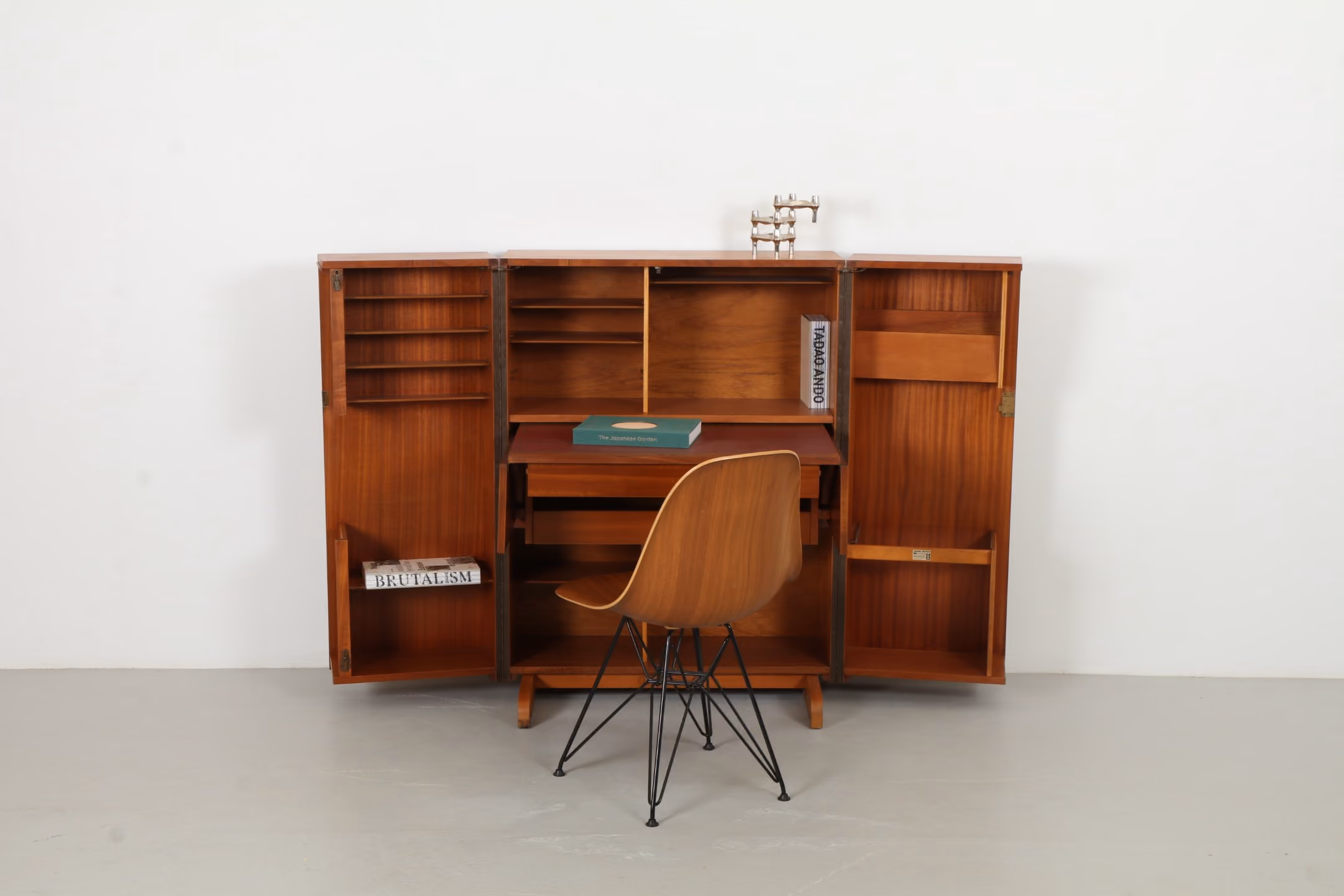 Ingenious Mid-Century 'Home Office' Magic Box Style Desk by Newcraft