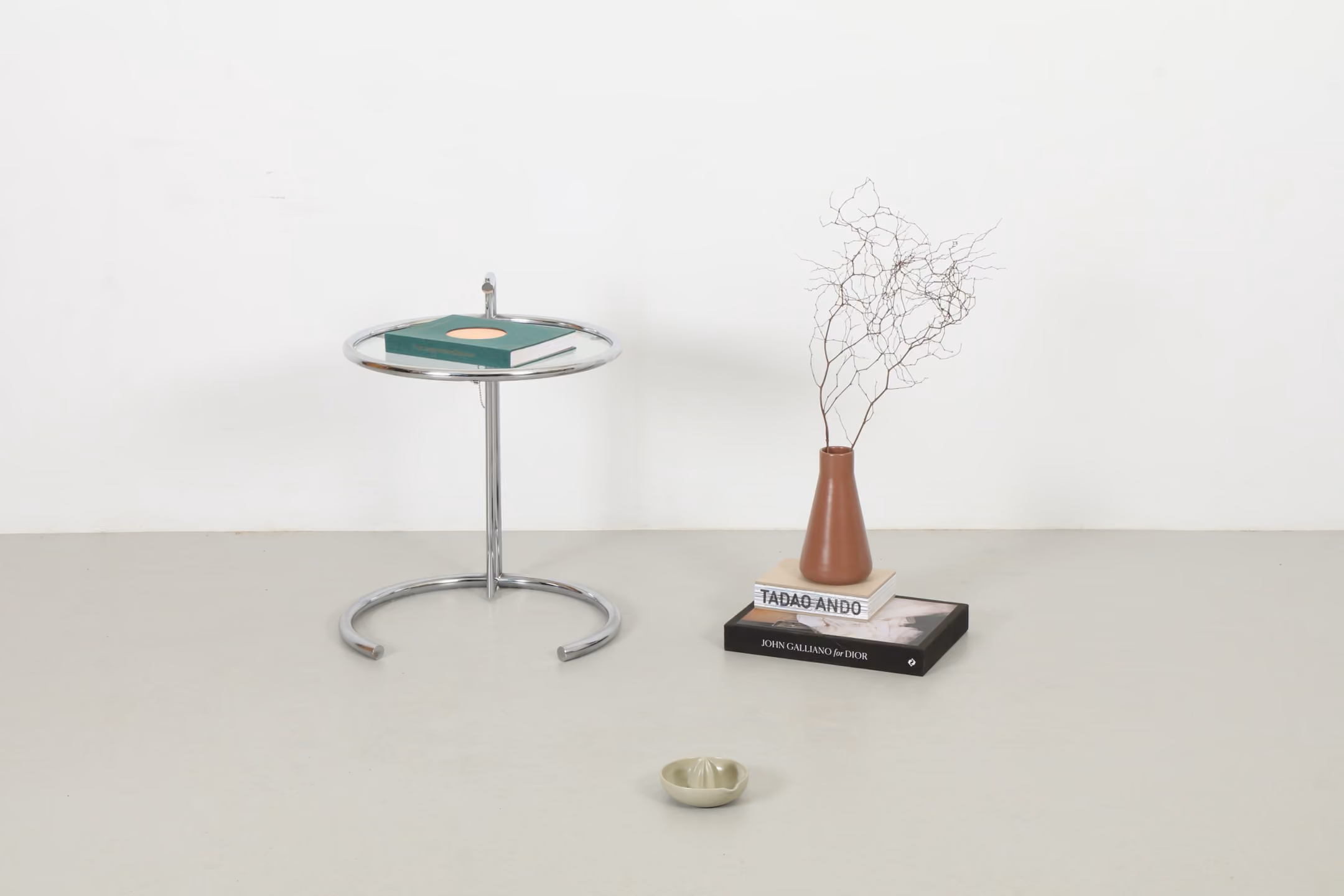 Iconic Eileen Gray Adjustable 'E1027' Side Table by Classicon