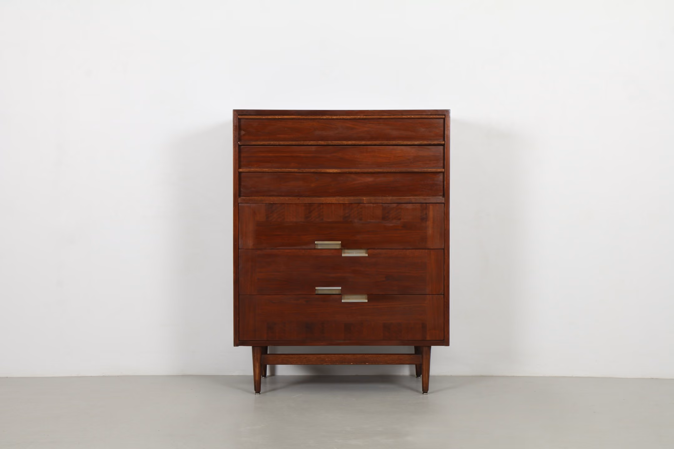 Striking Merton Gershun 'Accord' Chest of Drawers by American of Martinsville