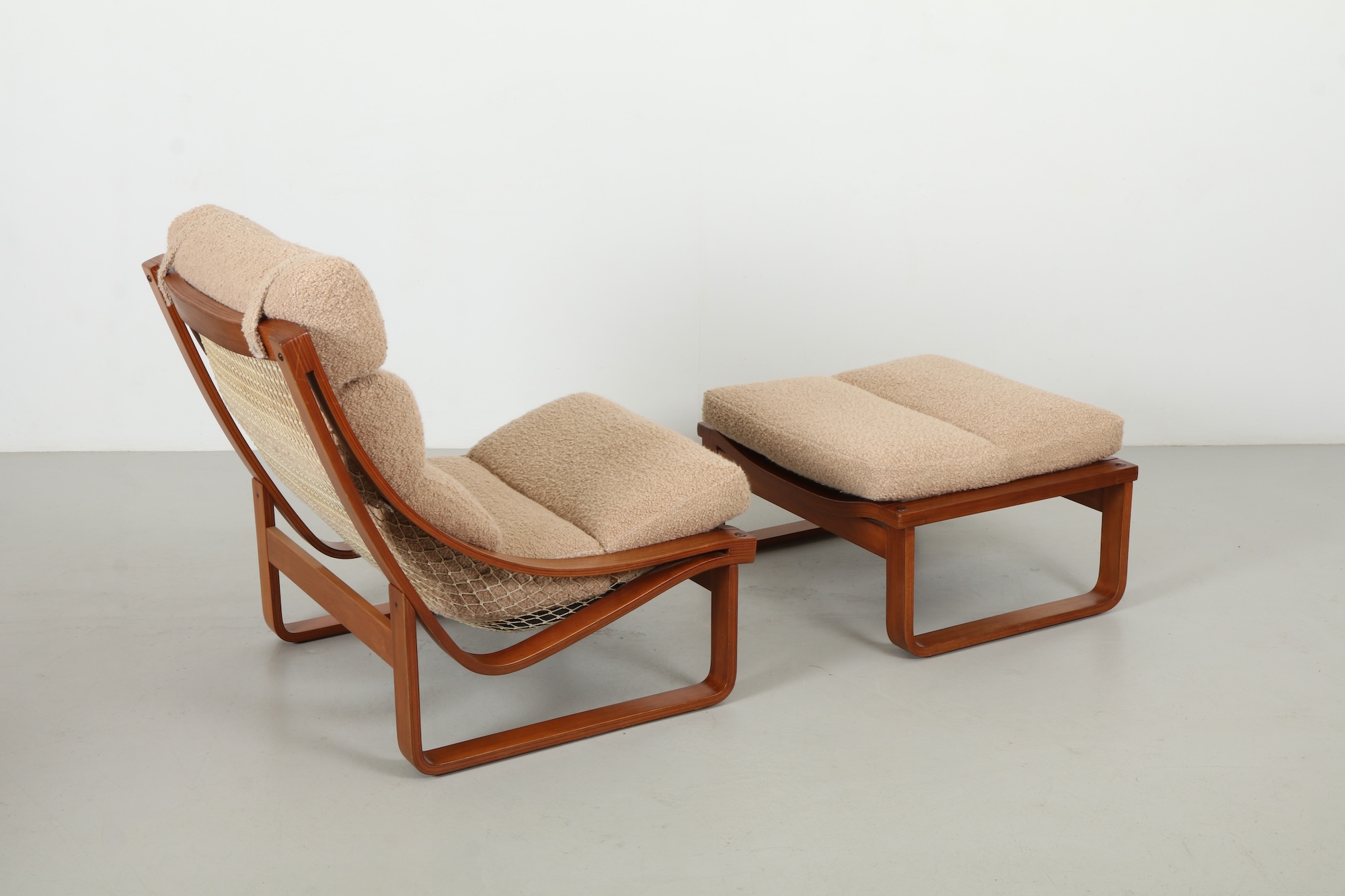 Iconic Fred Lowen 'T4' Armchair and Ottoman by Tessa