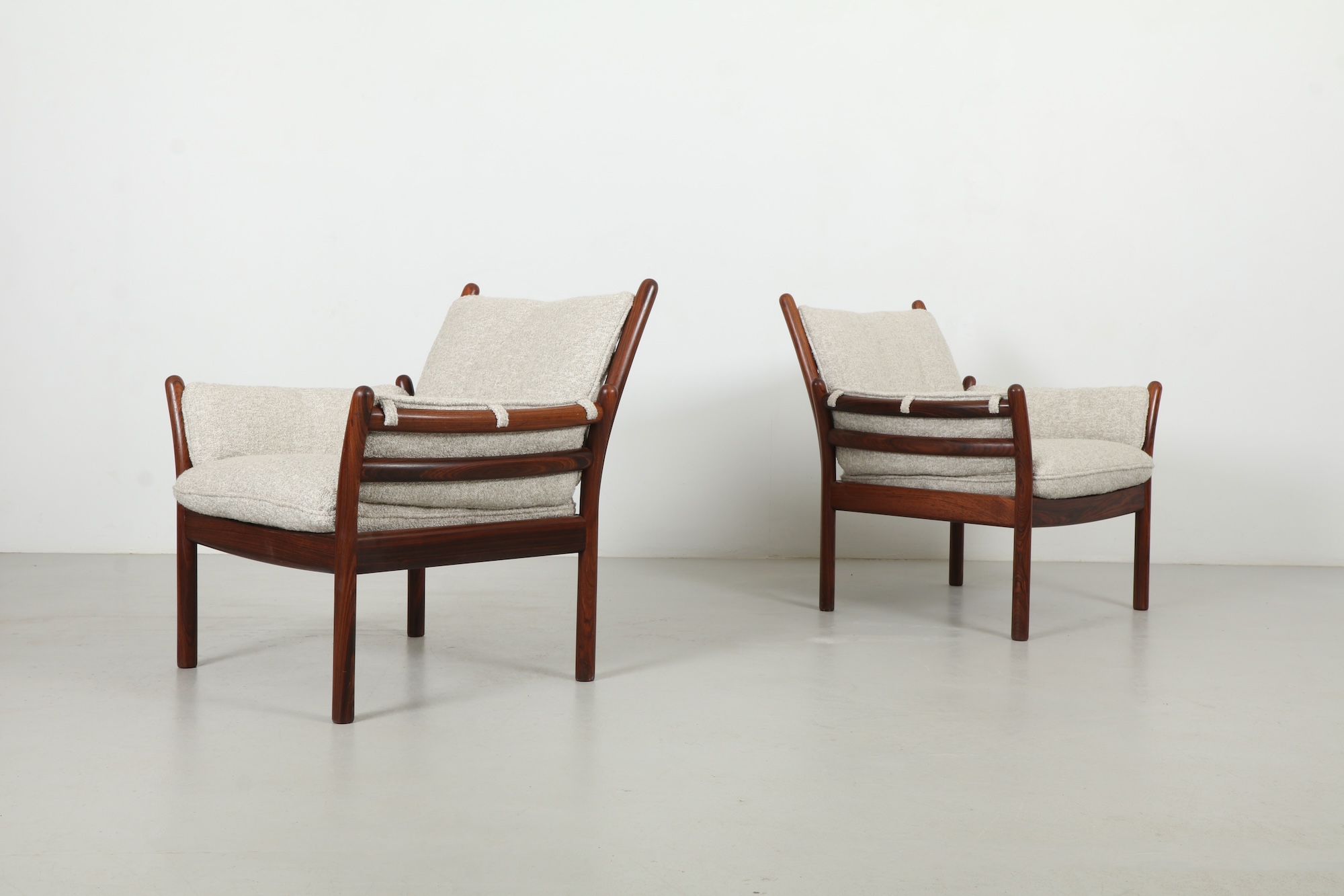 Pair of Refined Illum Wikkelso 'Genius' Armchairs by C.F Christensen