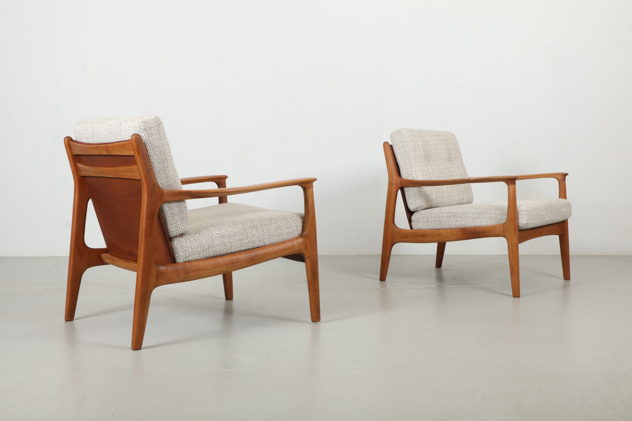 Pair of Sharp Eugene Schmidt Armchairs by Soloform