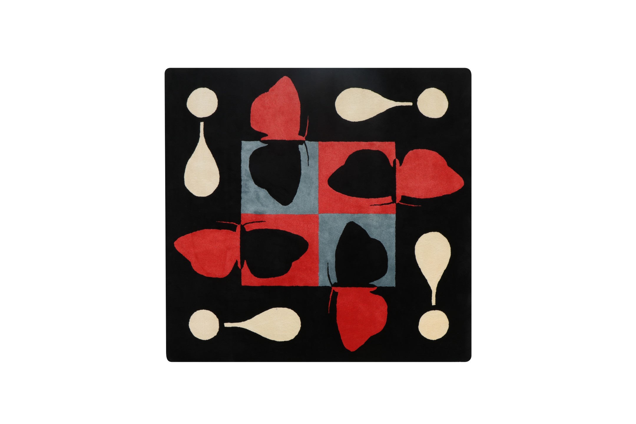 Bold Richard Killeen 'Moth Exclamation' Hand Tufted Rug by Dilana