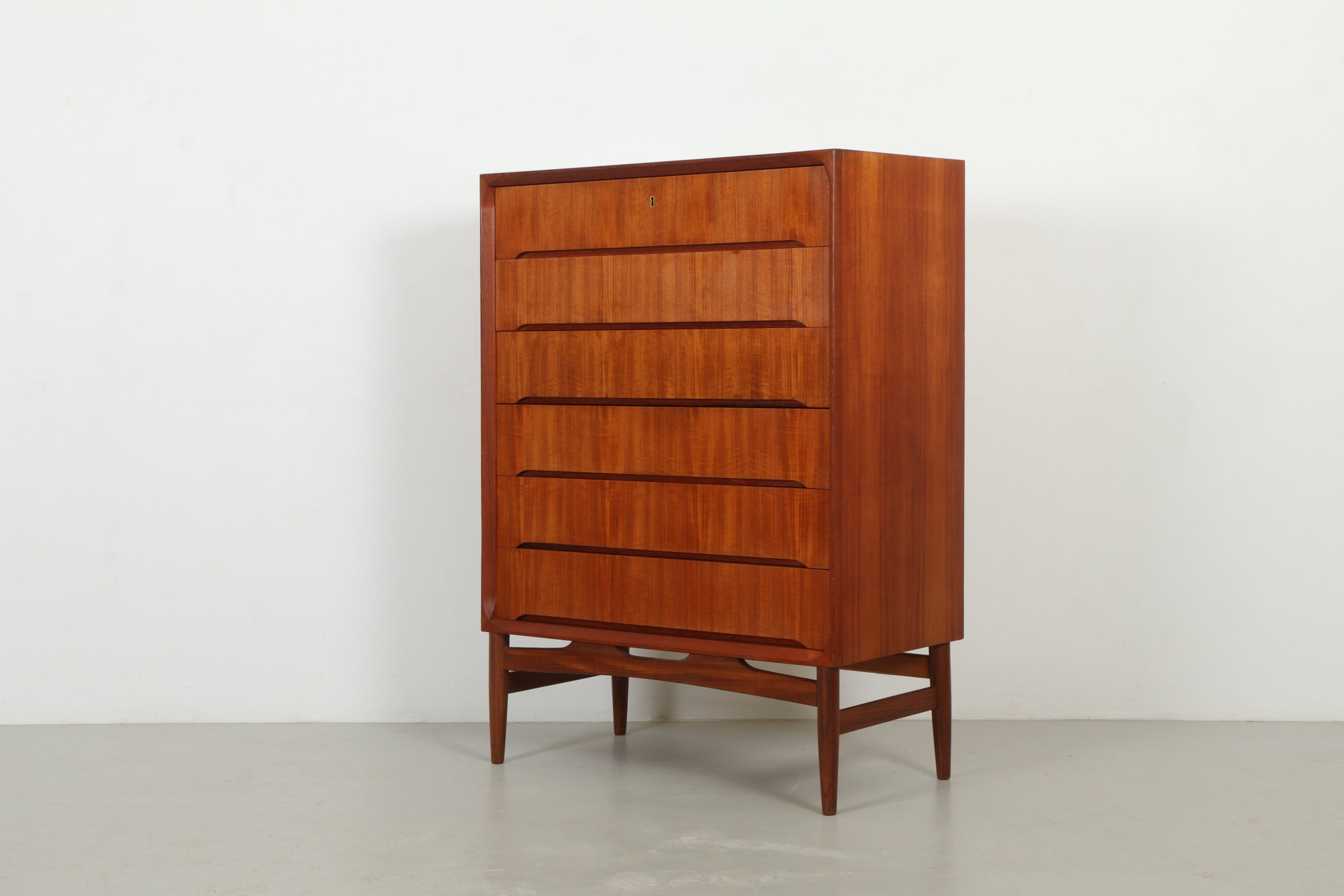 Sculptural Mid-Century Danish Chest of Drawers