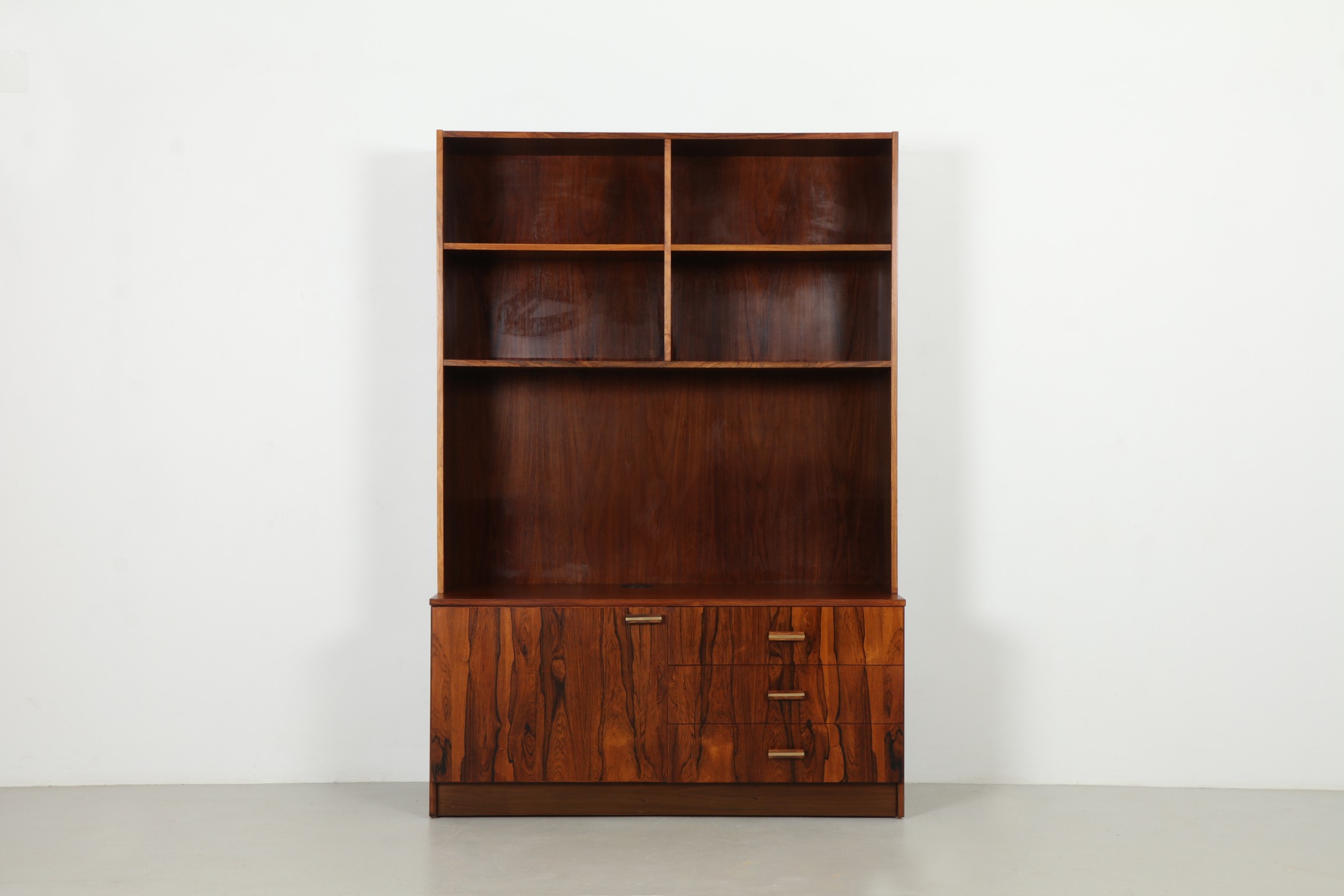 Sleek Mid-Century Danish Rosewood Tall Cabinet