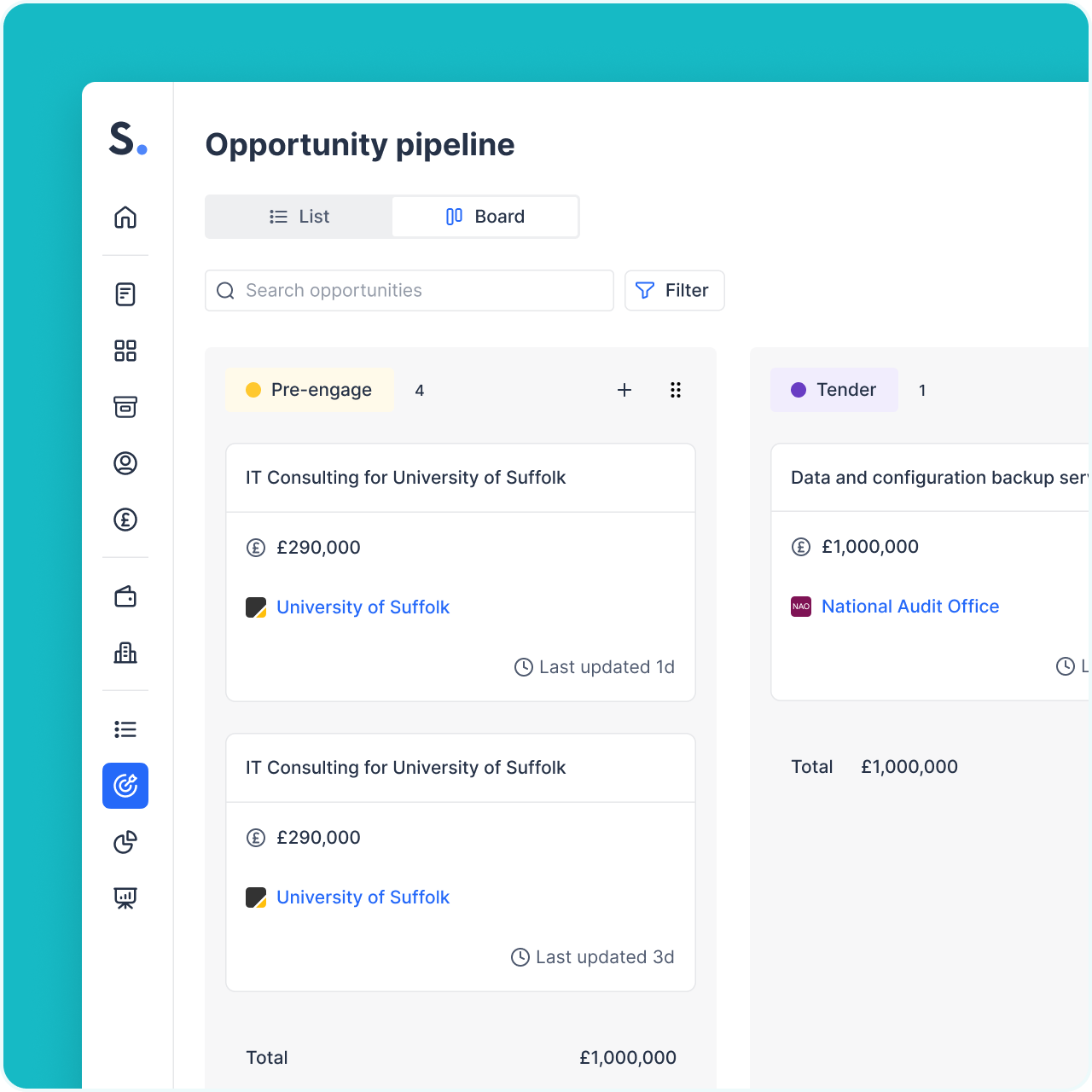 Real-time tender tracking and insights