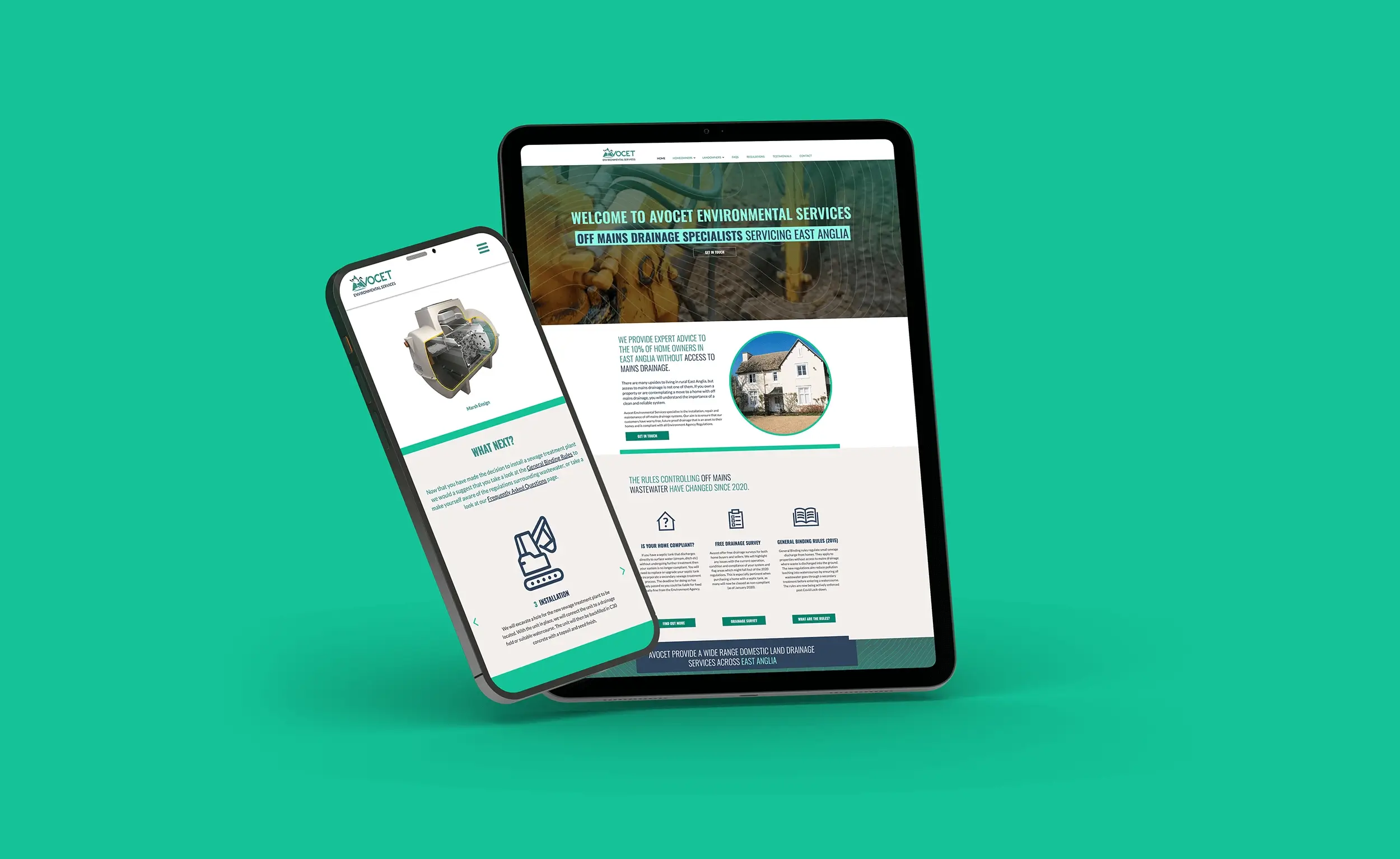 Avocet responsive website design