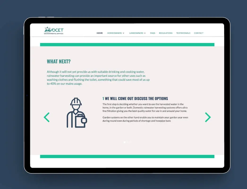 Avocet Website services page
