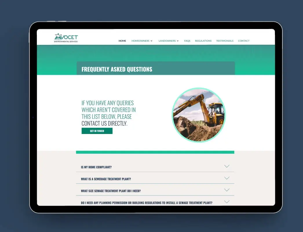 Avocet website FAQ's page