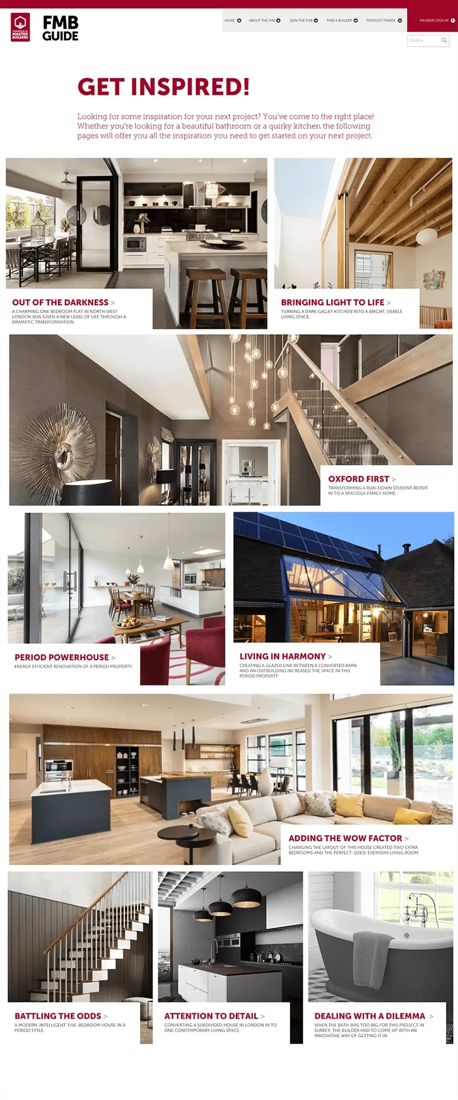 Visual  of FMB website