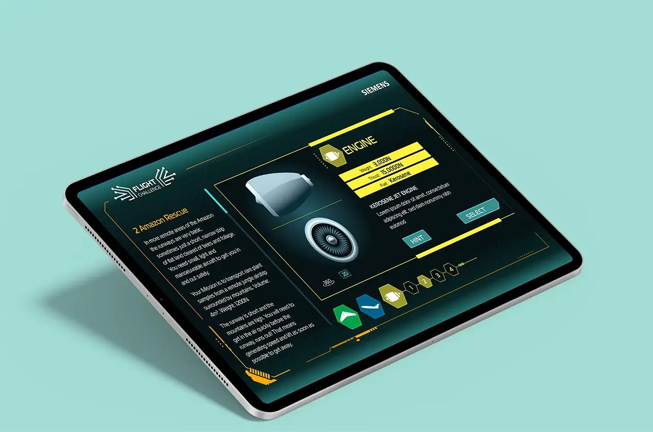 Interactive game exploring aviation