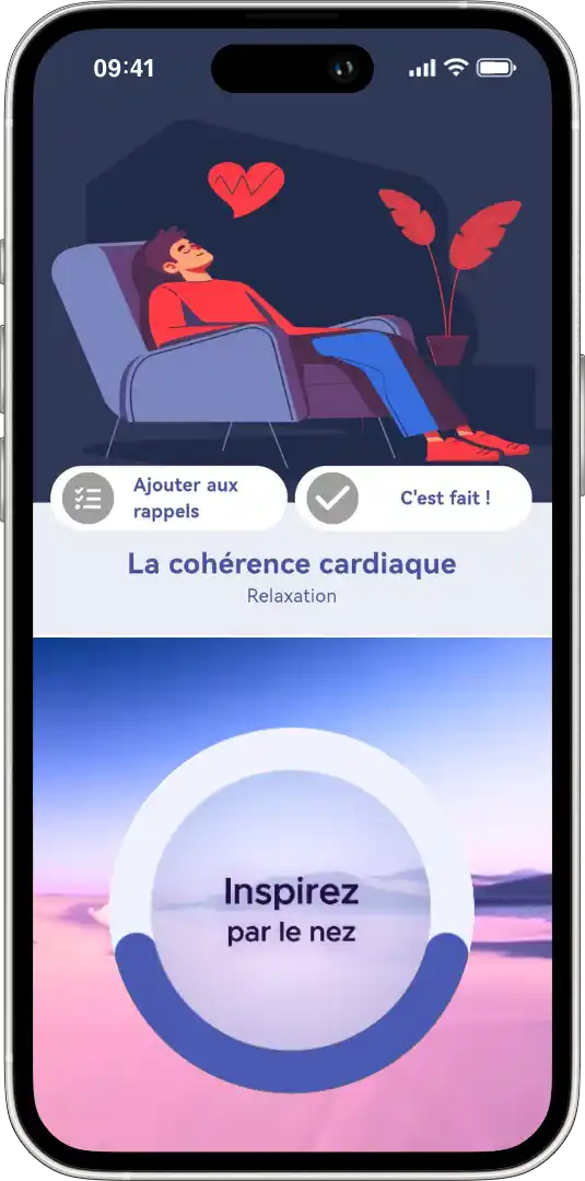 Functionalities of the Noctua Care App: 5. Manage my condition with the mental balance and sleep module