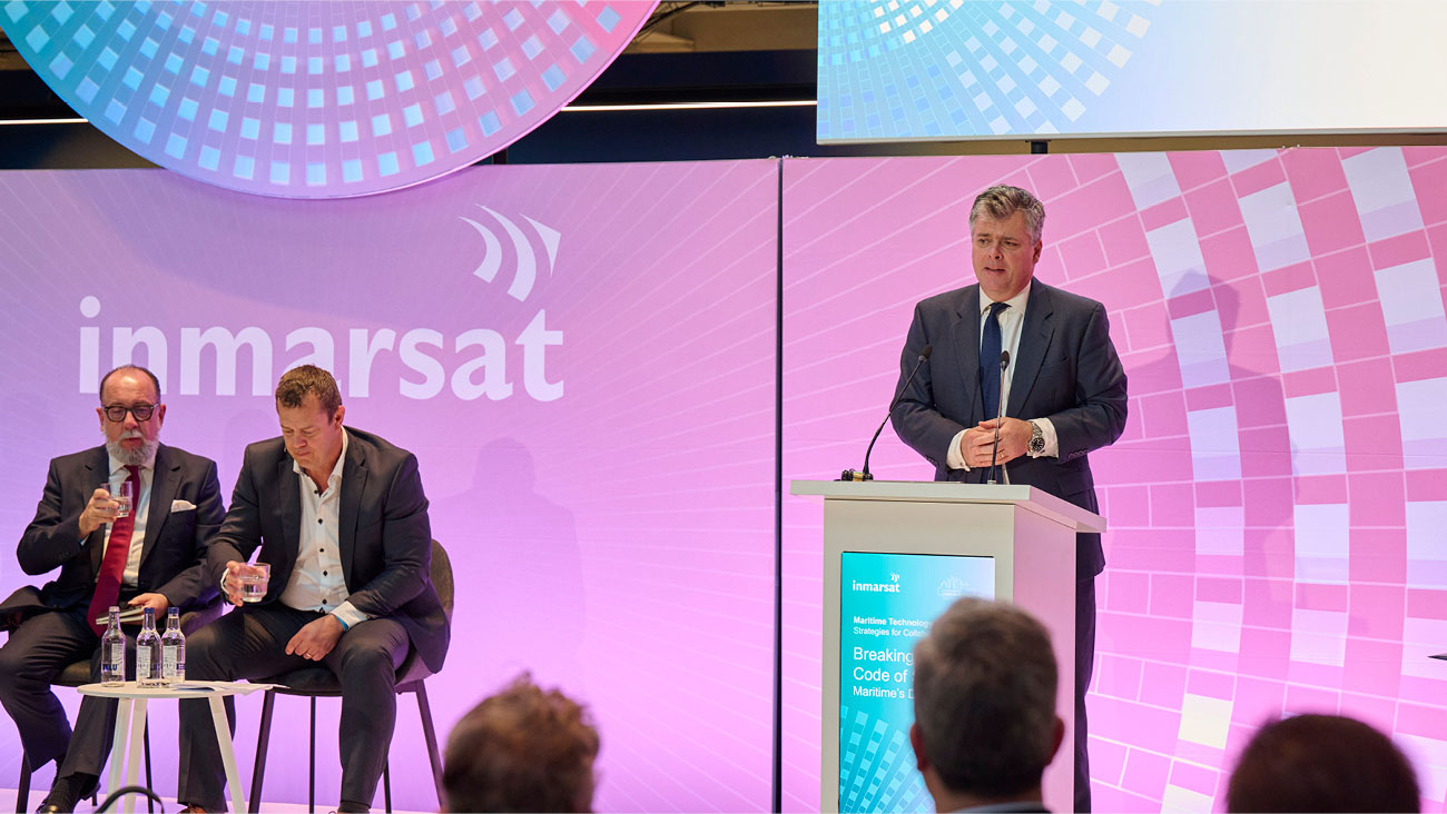 Inmarsat Maritime LISW 2025 event branding and HQ installations by STONE Studio, creative partner since 2016.