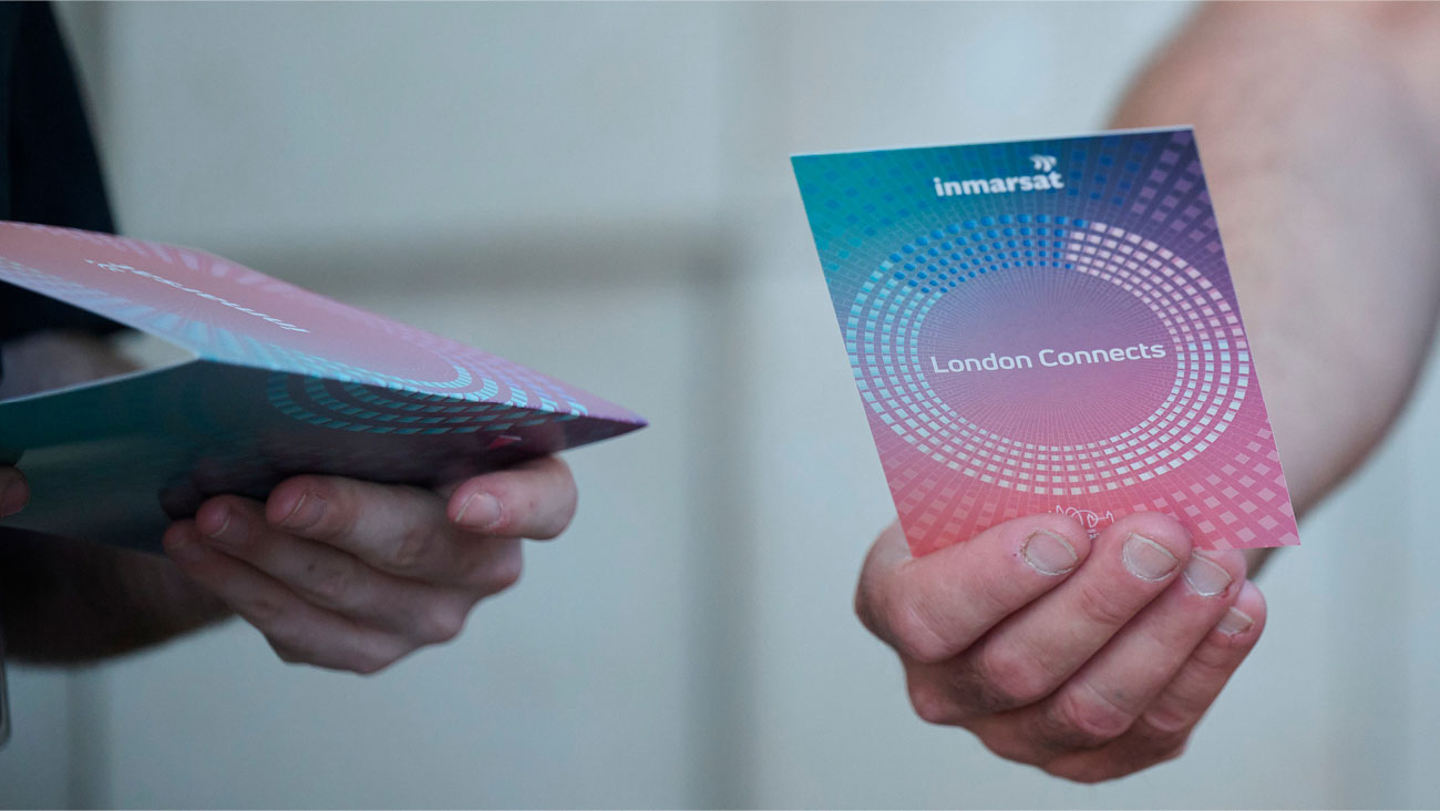 Inmarsat Maritime LISW 2025 event branding and HQ installations by STONE Studio, creative partner since 2016.