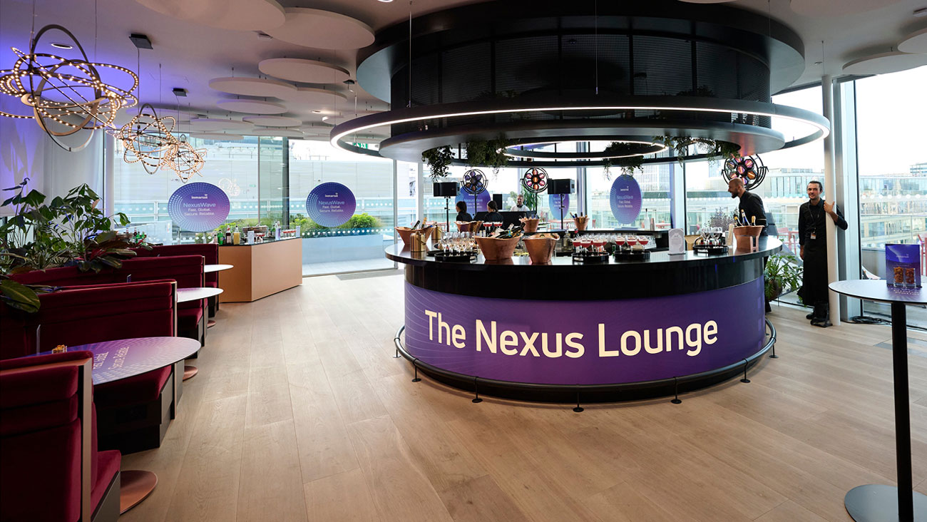 Inmarsat Maritime LISW 2025 event branding and HQ installations by STONE Studio, creative partner since 2016.