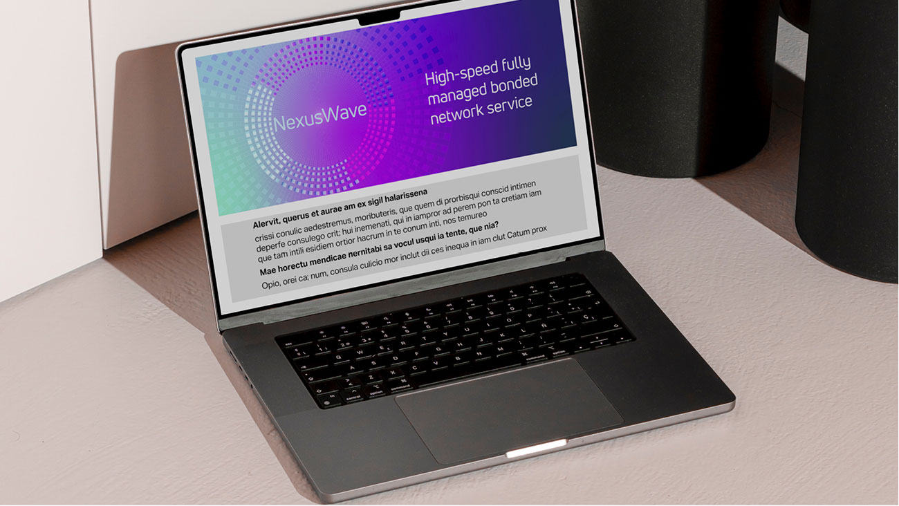 Nexus Wave brand identity for Inmarsat Maritime by STONE Studio, long-term creative partner since 2016.