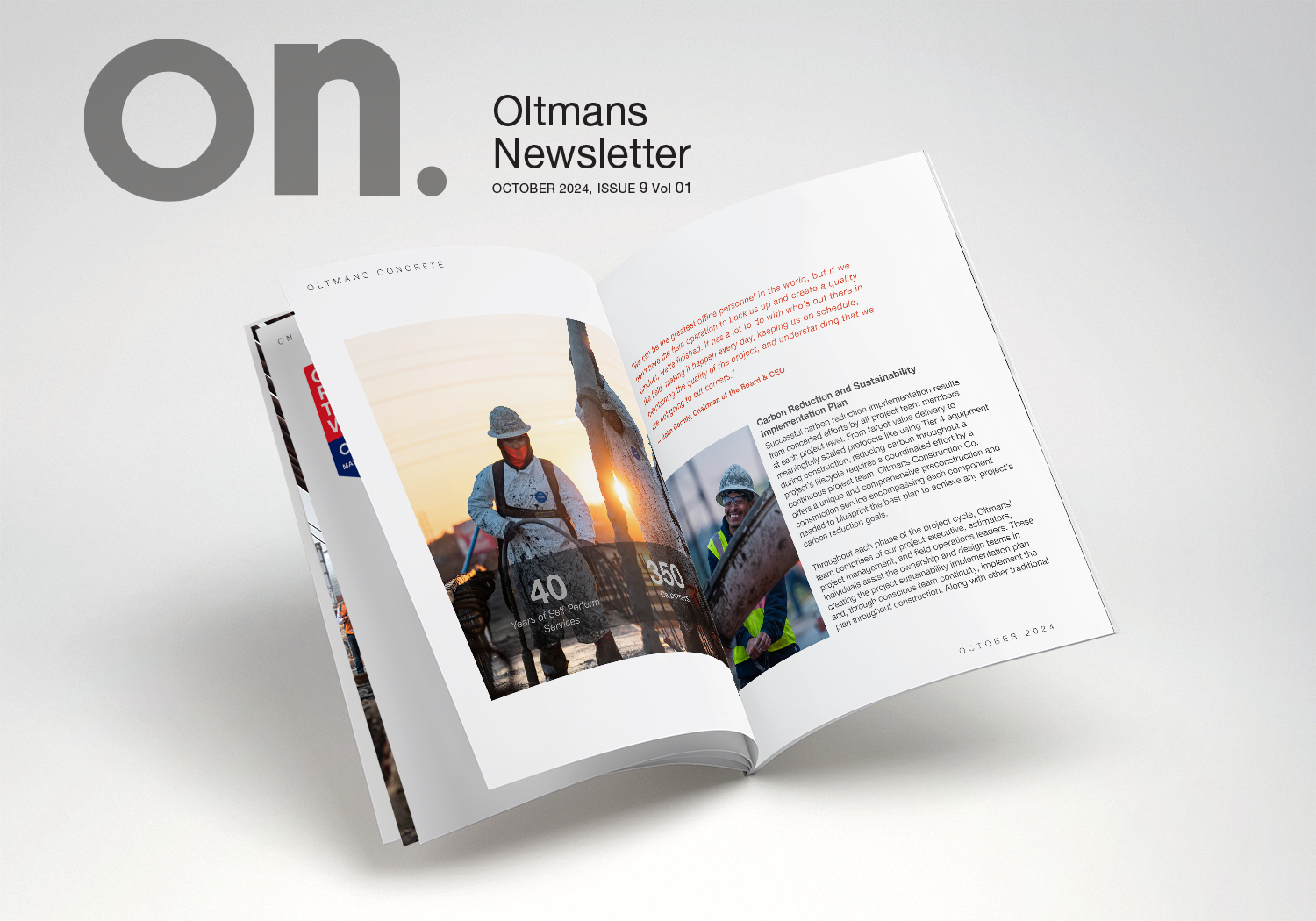 Oltmans Newsletter 9.0, Vol 1
