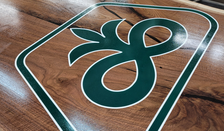 Pioneer logo engraved