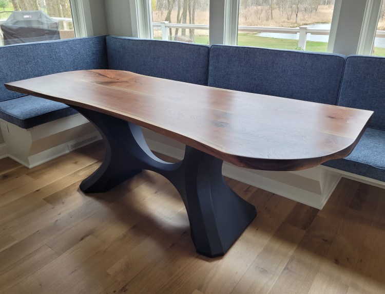 Live edge breakfast table