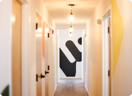 Hallway photo of knownwell's clinic in Atlanta