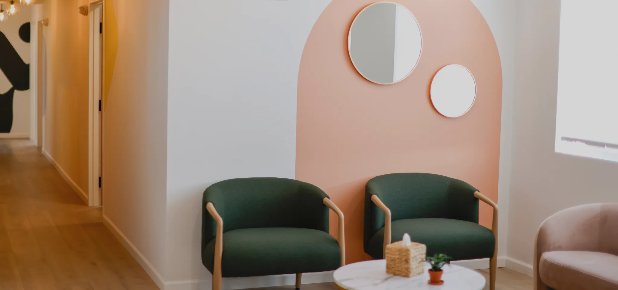 Waiting area in knownwell's clinic in Atlanta