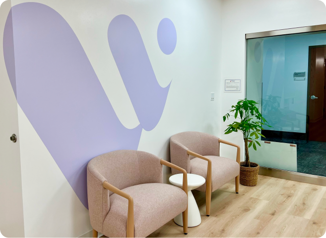 Waiting room in knownwell's Dallas clinic