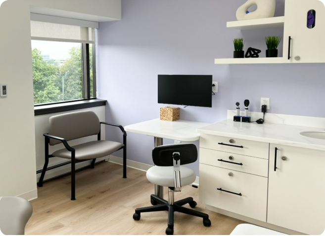 knownwell's Woburn clinic exam room