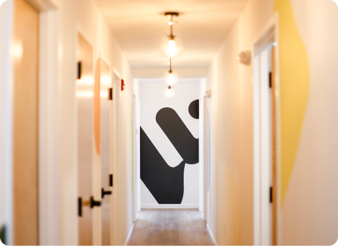 Hallway photo of knownwell's clinic in Atlanta