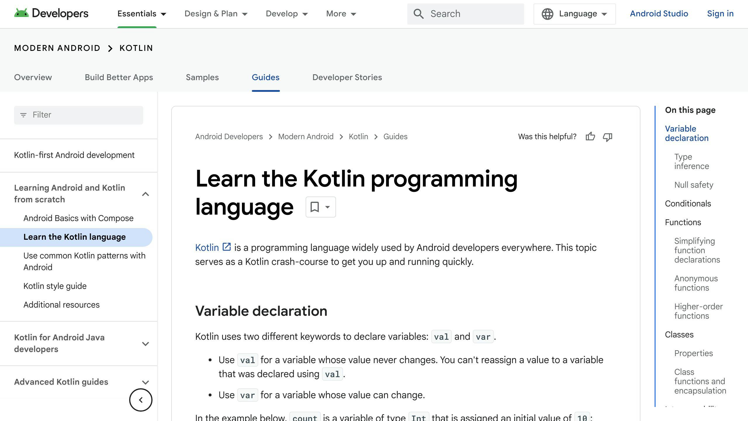 Functions in Kotlin