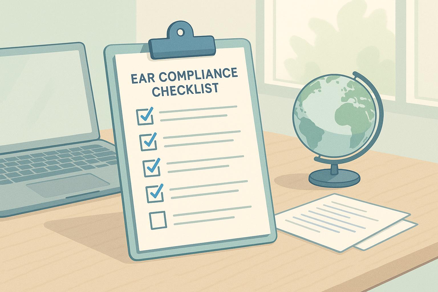 EAR Compliance Checklist for SaaS Startups