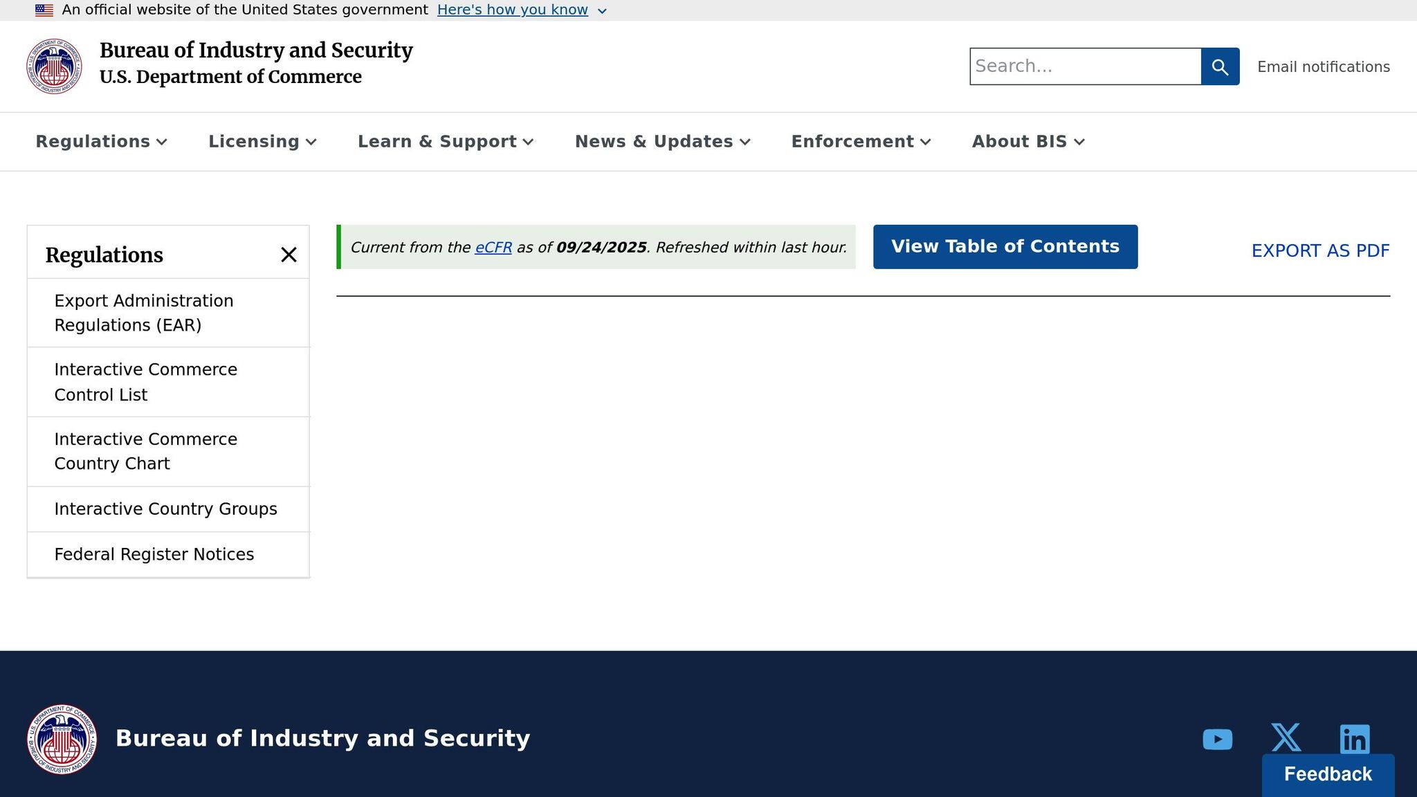 Commerce Control List