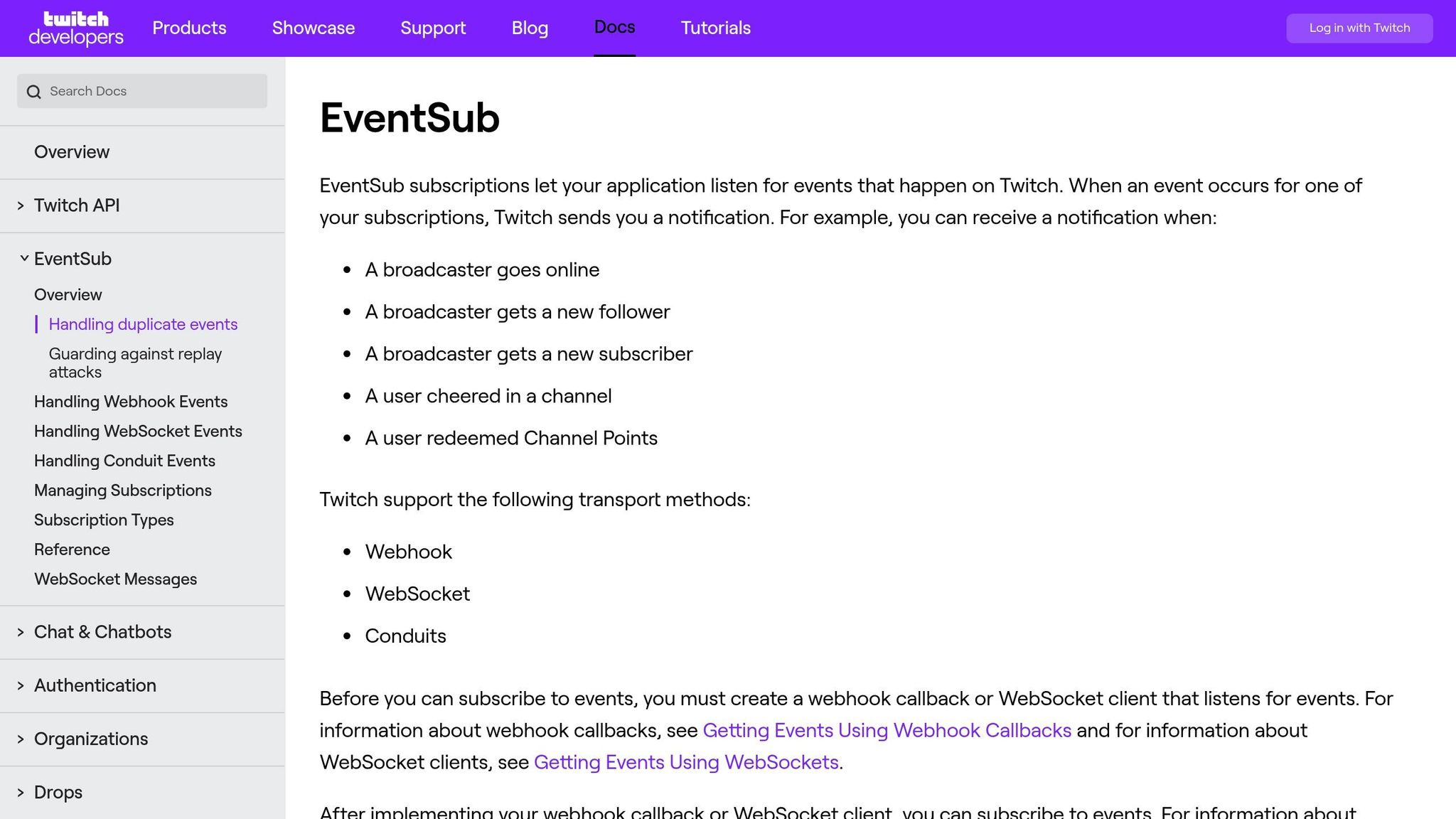 EventSub