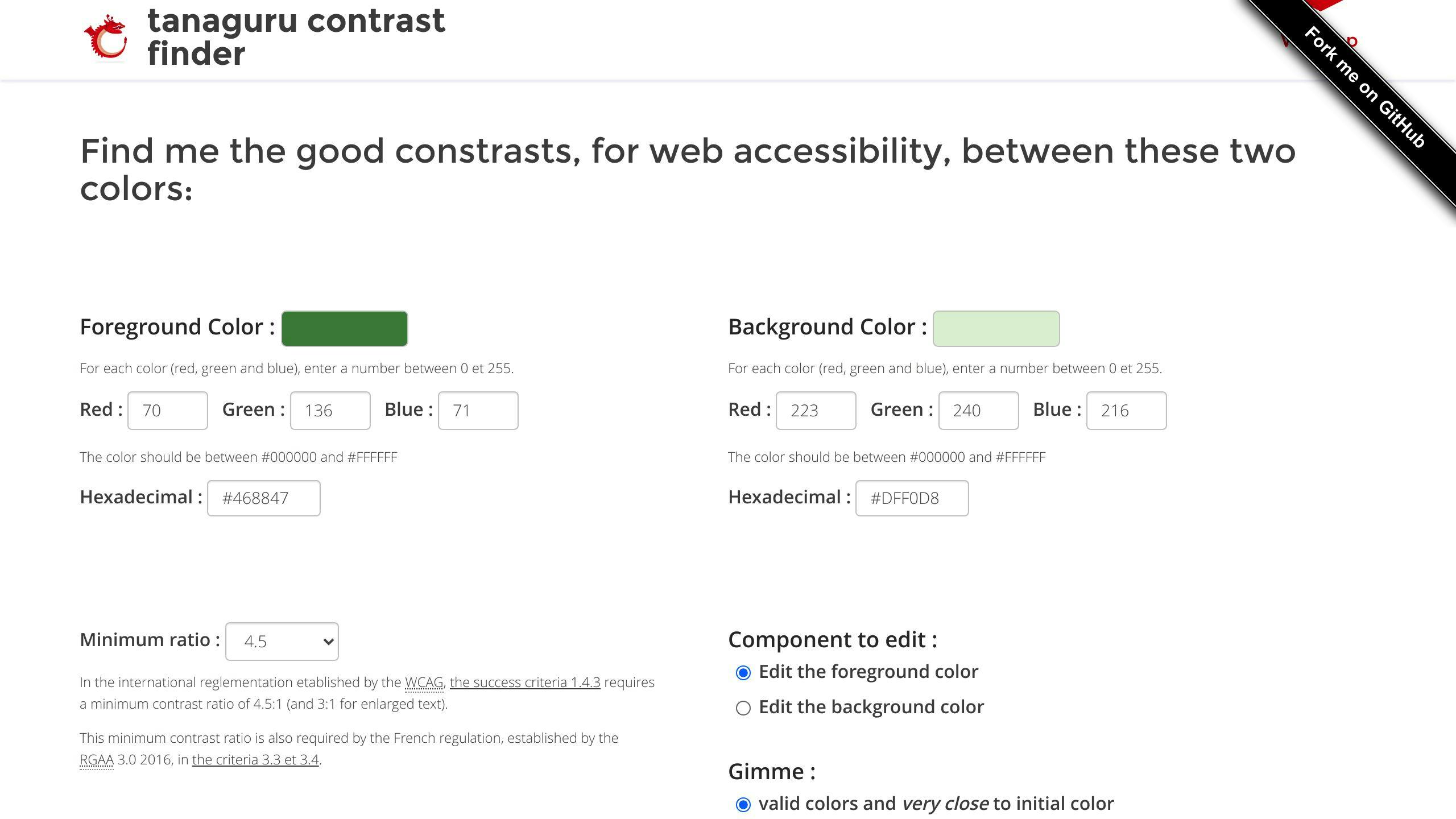 Tanaguru Contrast-Finder