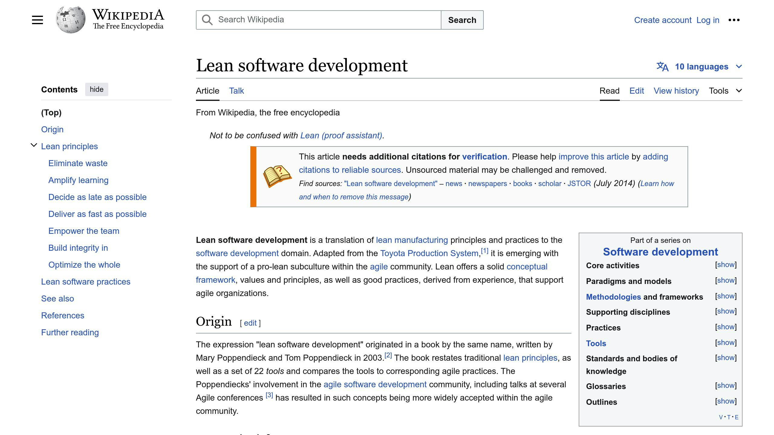 lean software development