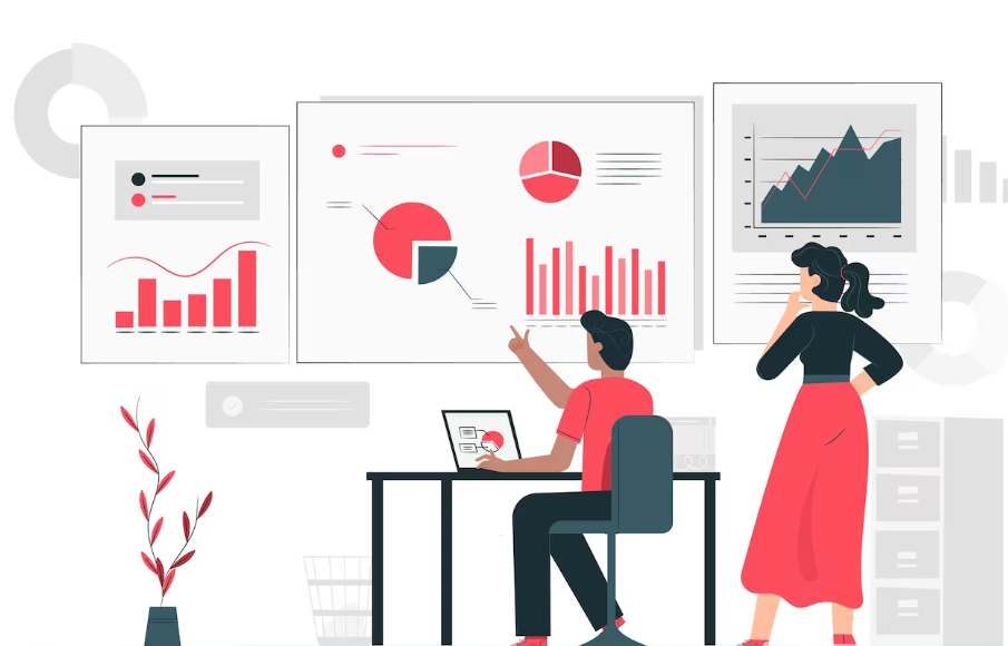 market analysis concept illustration