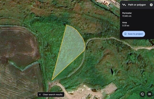 land for sale in St. Just no chain great location 