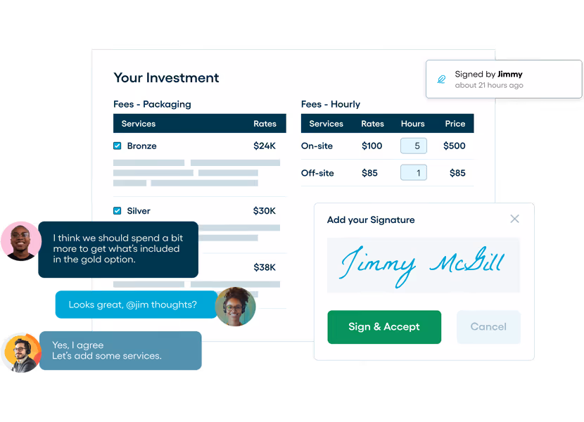 proposify cpq screenshot