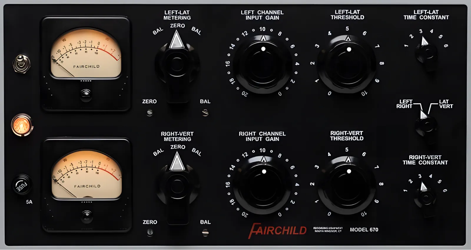 Front panel of the Fairchild 670