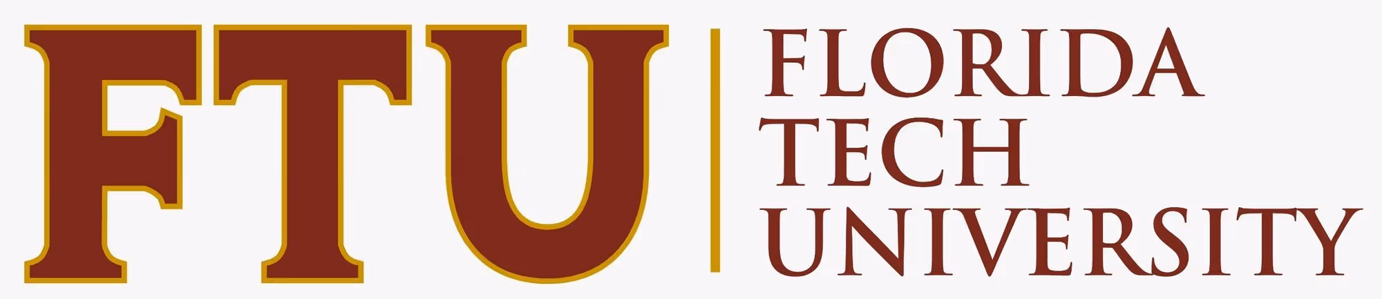 Florida Tech University logo with large maroon letters FTU and the full name in smaller letters.