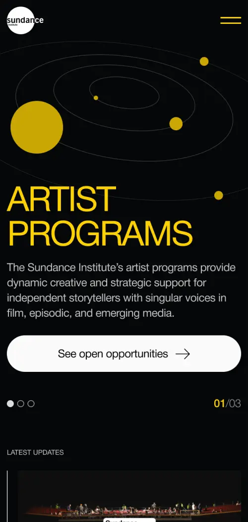 mobile screen layout