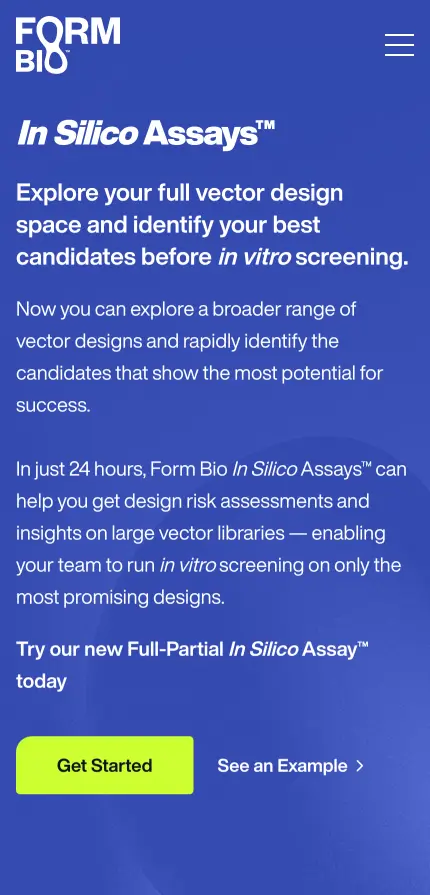 ISA mobile page screenshot