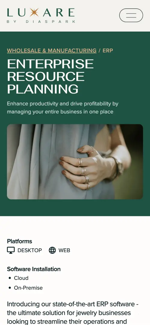 mobile screen layout