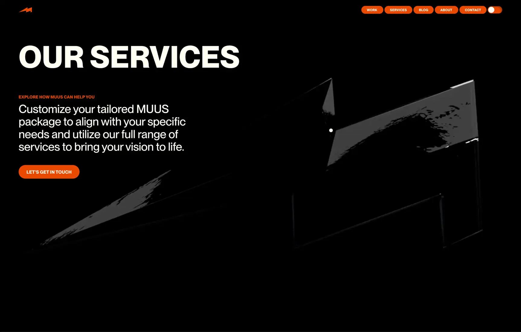 Services page screenshot