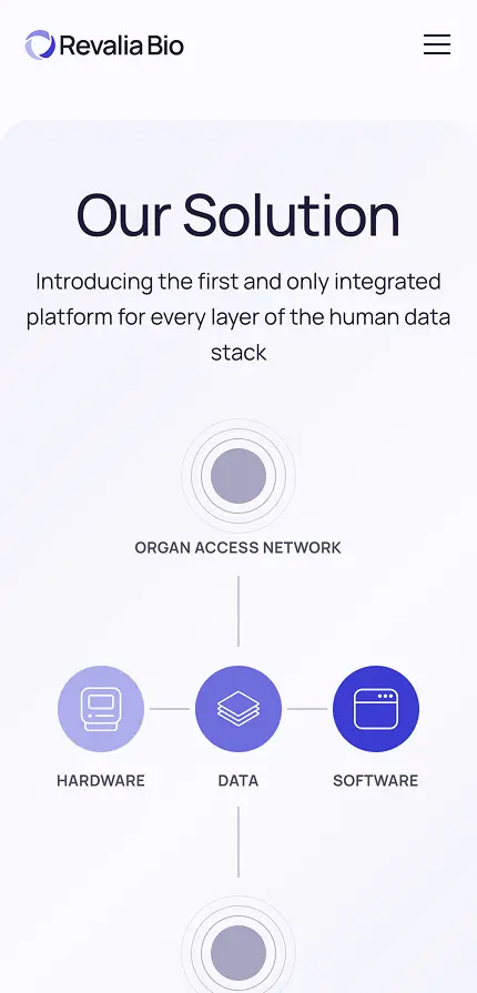 Solution page mobile screenshot