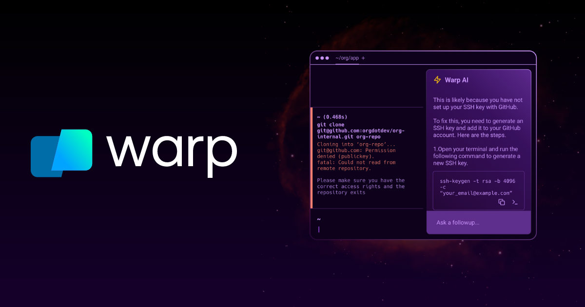 Warp AI logo