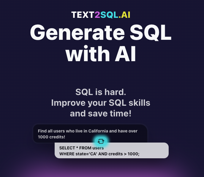 Text2SQL.AI logo