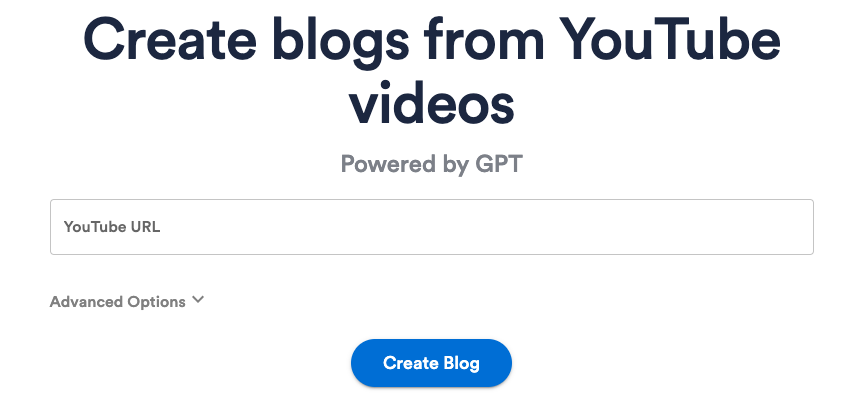 Video To Blog logo