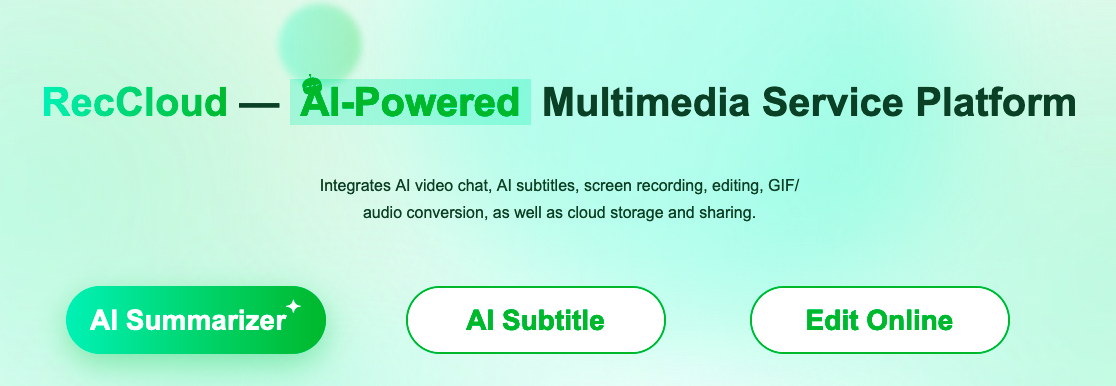 Future Tools RecCloud