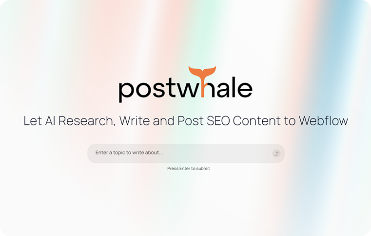 Postwhale logo