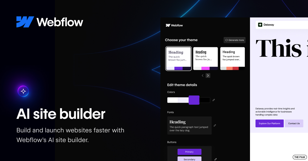 Webflow's AI Site Builder logo